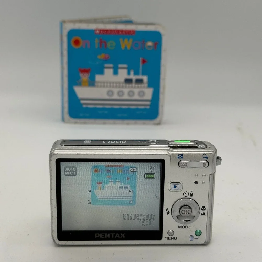 Pentax Optio L20 Silver Digital Camera 7.0MP 3x Optical Zoom Compact Tested